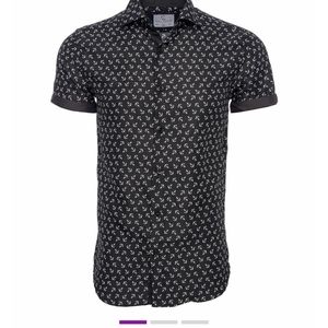 🌷3/$9 sale🌷 Black Anchor Short Sleeve Button Up